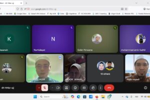 Rapat daring Evaluasi Halaqah PKU